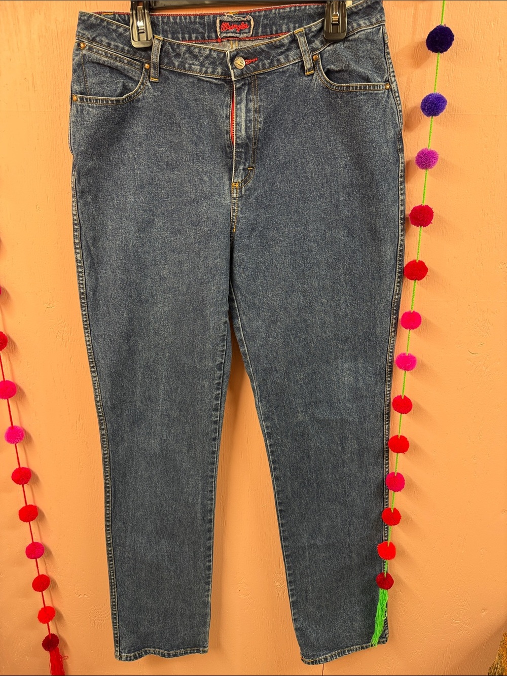 Wrangler High-Rise Dark Blue Women's Jeans